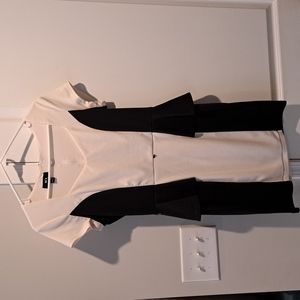 BCX black and cream dress